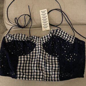 Urban Outfitters Sweet On You Gingham Bustier Top